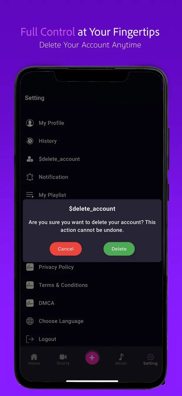 شاشة 6 من تطبيق خبرية ميوزك